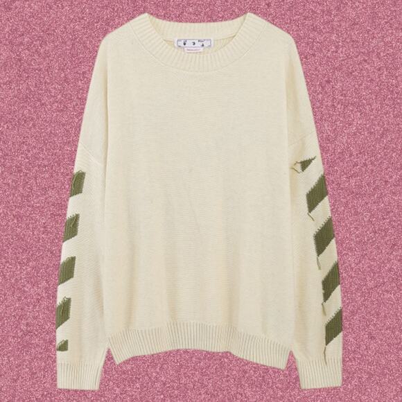 Off-White Cream Men's Sweater - Picture 1 of 4